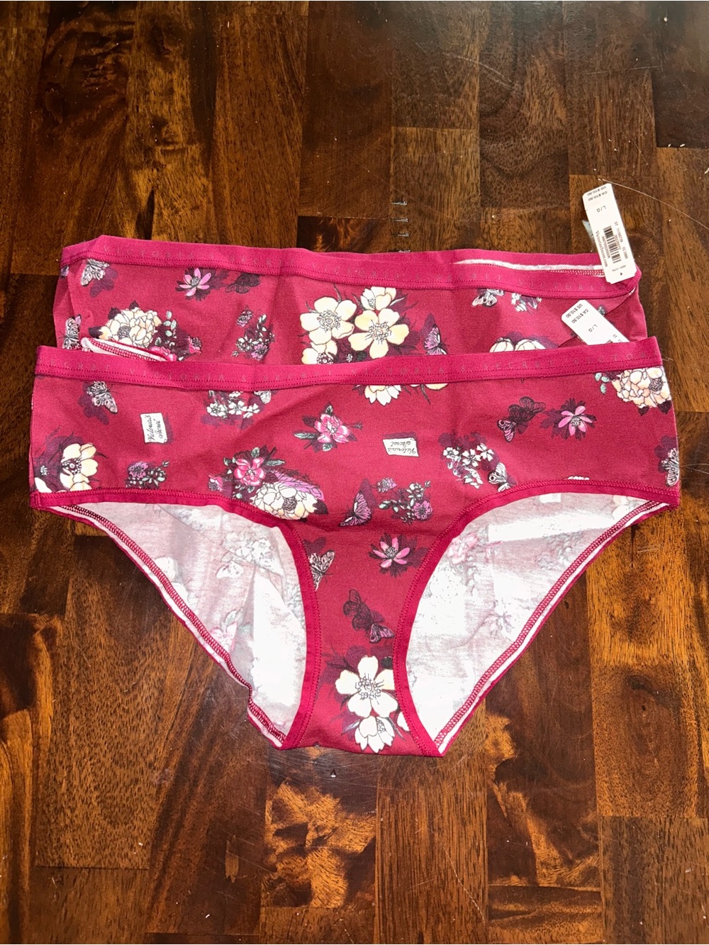 Victoria’s Secret Floral Cotton Briefs - Pink